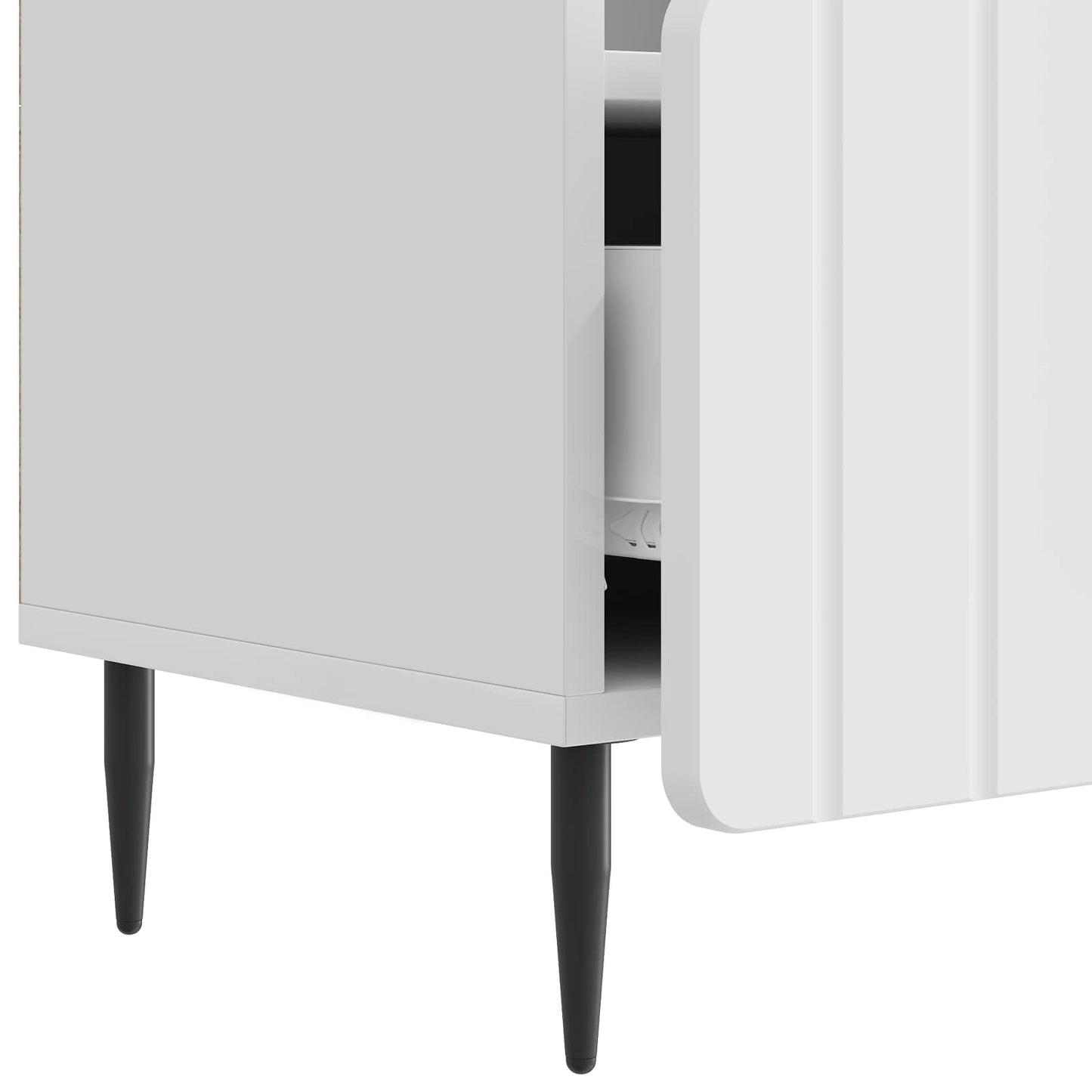 TV-skåp Vit högglans 102 x 34,5 x 50 cm Konstruerat trä