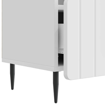 TV-skåp Vit högglans 102 x 34,5 x 50 cm Konstruerat trä