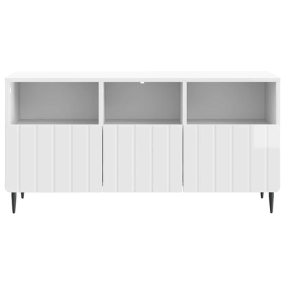 TV-skåp Vit högglans 102 x 34,5 x 50 cm Konstruerat trä