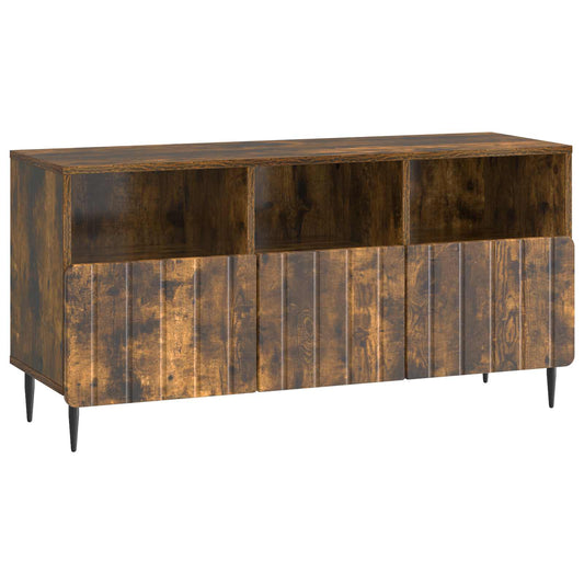 TV-skåp med låda Rökt ek 102 x 34,5 x 50 cm Konstruerat trä