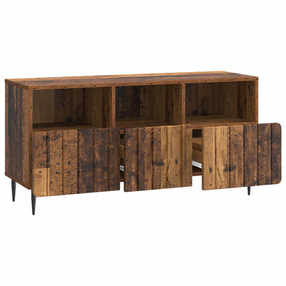 TV-skåp med låda Gammalt trä 102 x 34,5 x 50 cm Konstruerat trä