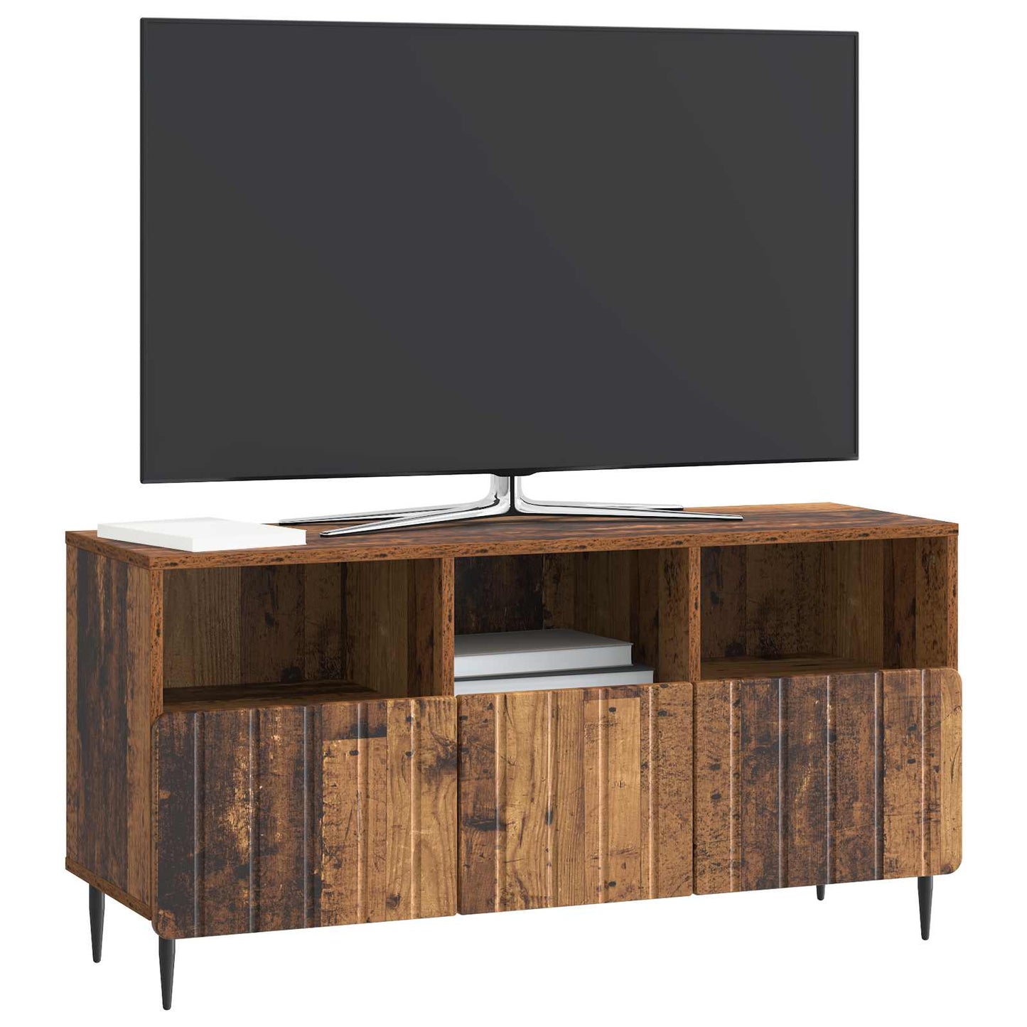 TV-skåp med låda Gammalt trä 102 x 34,5 x 50 cm Konstruerat trä