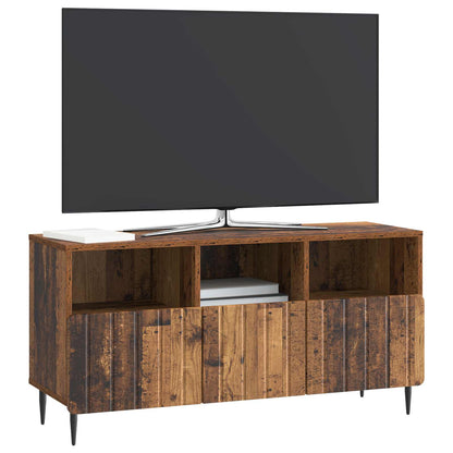 TV-skåp med låda Gammalt trä 102 x 34,5 x 50 cm Konstruerat trä