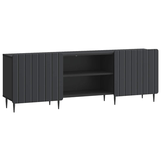 TV-skåp Svart 150 x 31 x 52 cm Konstruerat trä