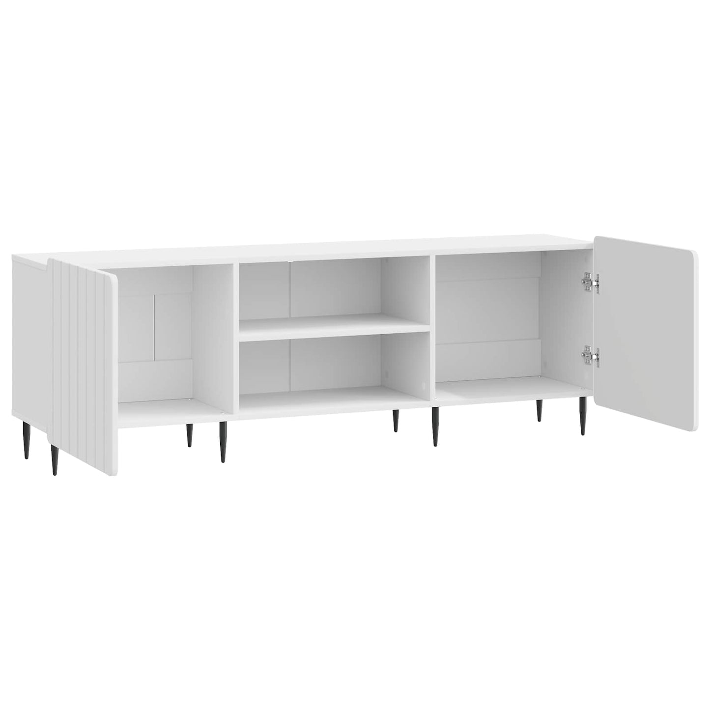 TV-skåp Vit högglans 150 x 31 x 52 cm Konstruerat trä