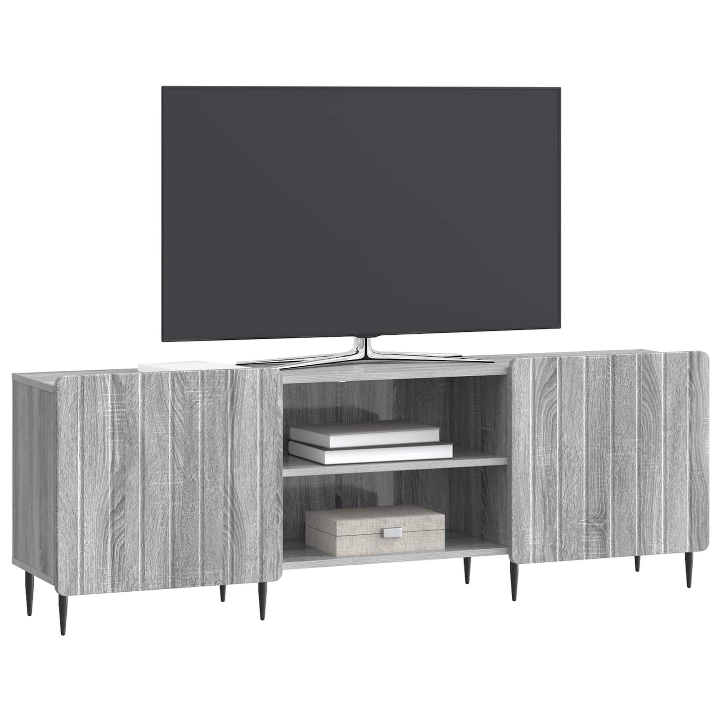 TV-skåp Grå sonoma-ek 150 x 31 x 52 cm Konstruerat trä