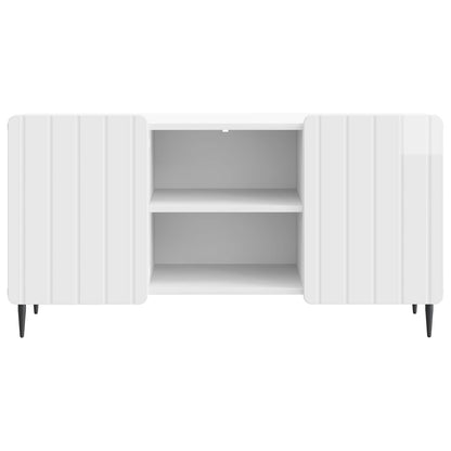 TV-skåp Vit högglans 102 x 34,5 x 52 cm Konstruerat trä