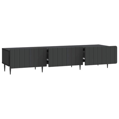 TV-skåp med låda Svart 147 x 34,5 x 32 cm Konstruerat trä