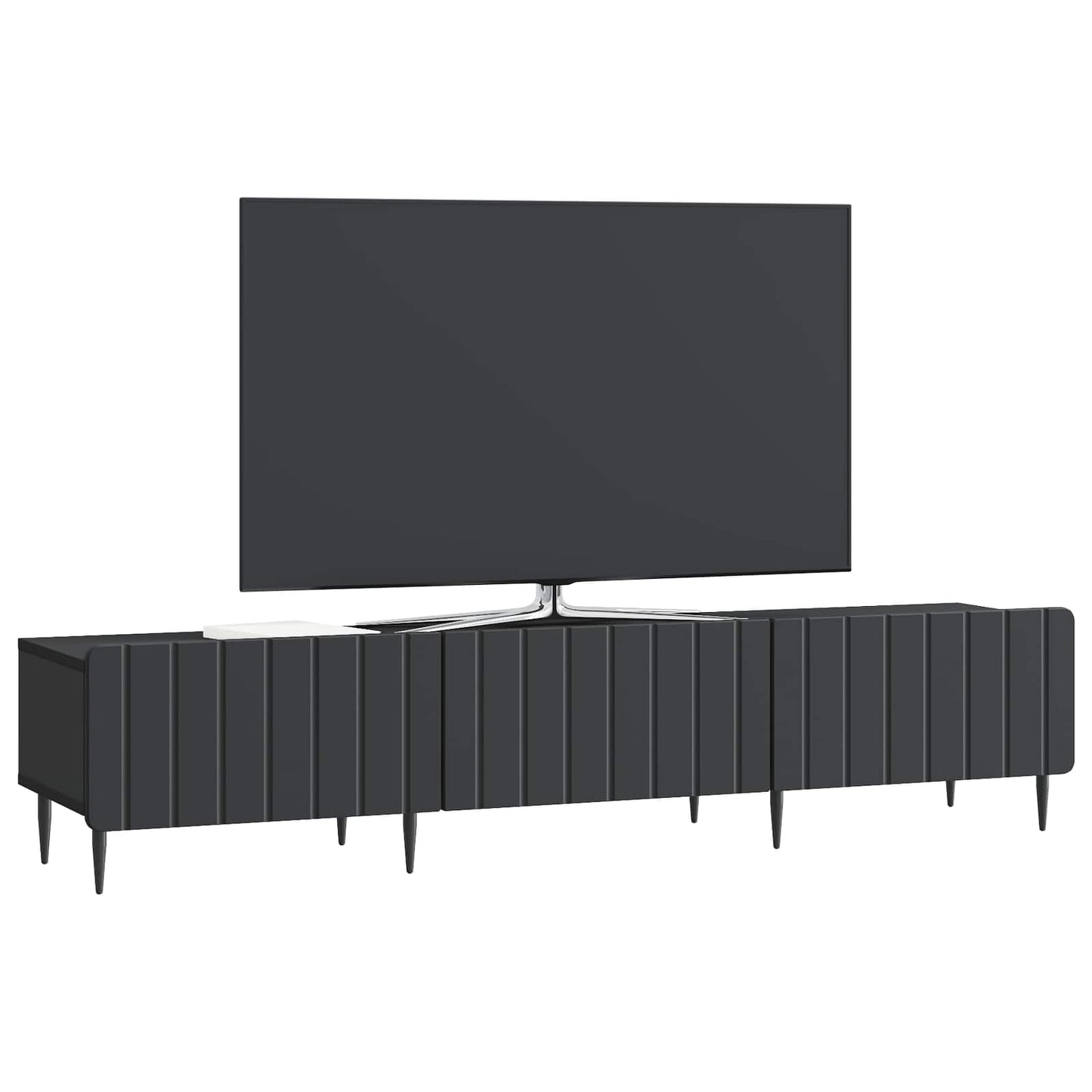 TV-skåp med låda Svart 147 x 34,5 x 32 cm Konstruerat trä
