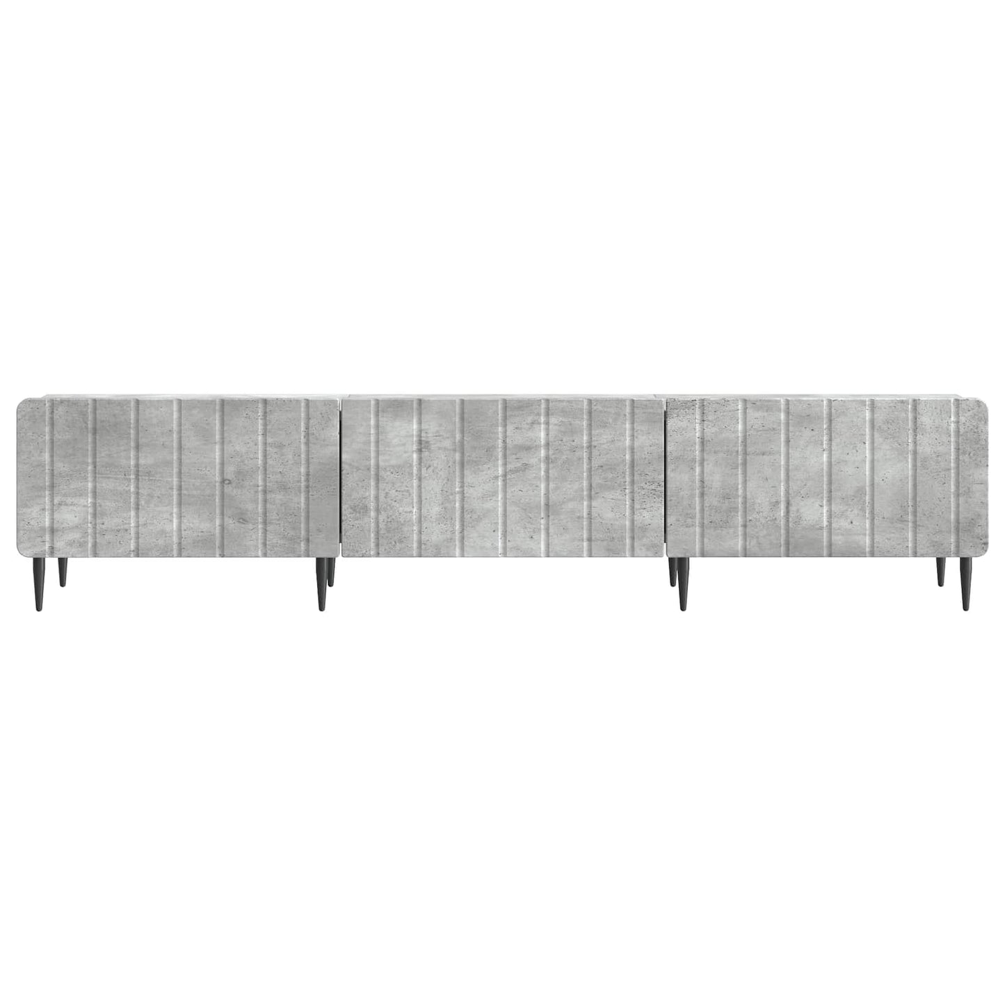 TV-skåp med låda Betonggrå 147 x 34,5 x 32 cm Konstruerat trä