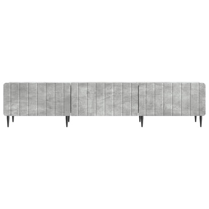 TV-skåp med låda Betonggrå 147 x 34,5 x 32 cm Konstruerat trä