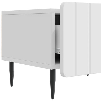 TV-skåp Vit högglans 147 x 34,5 x 32 cm Konstruerat trä