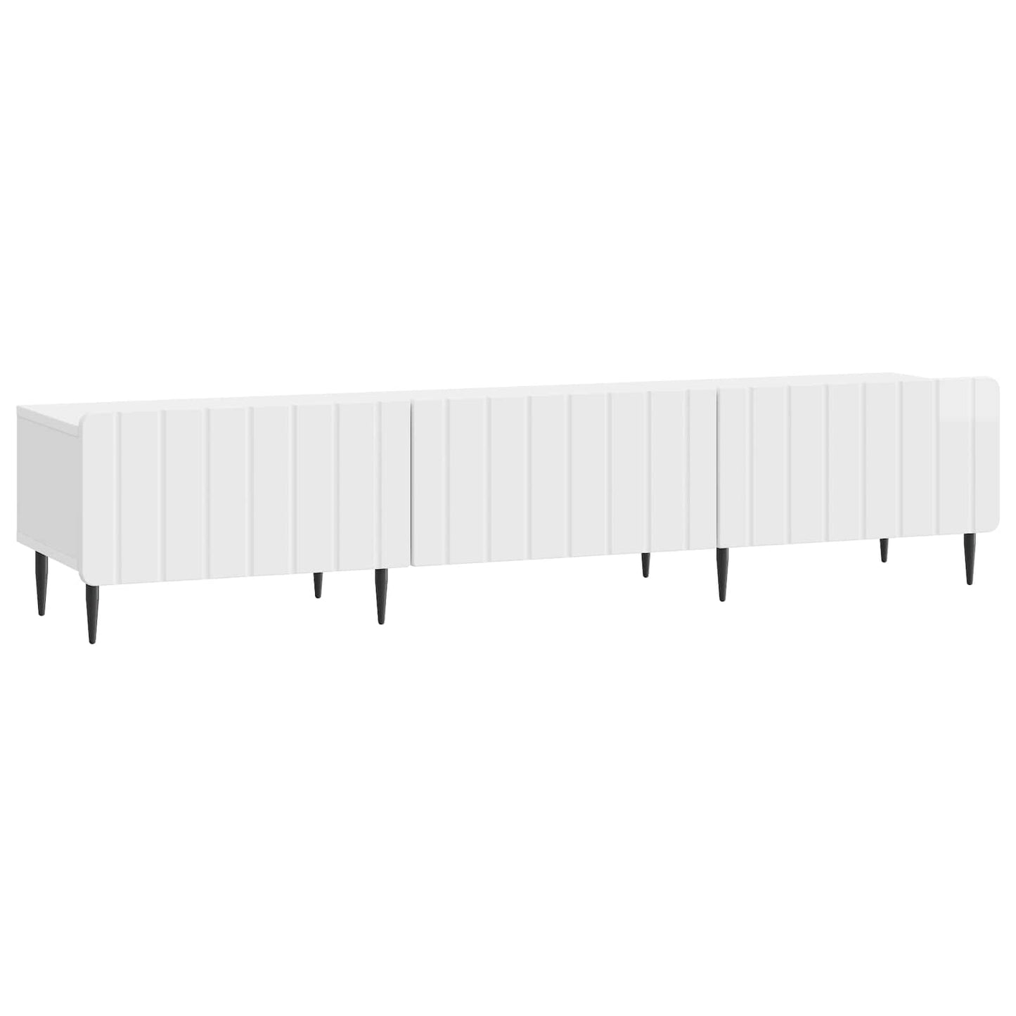 TV-skåp Vit högglans 147 x 34,5 x 32 cm Konstruerat trä