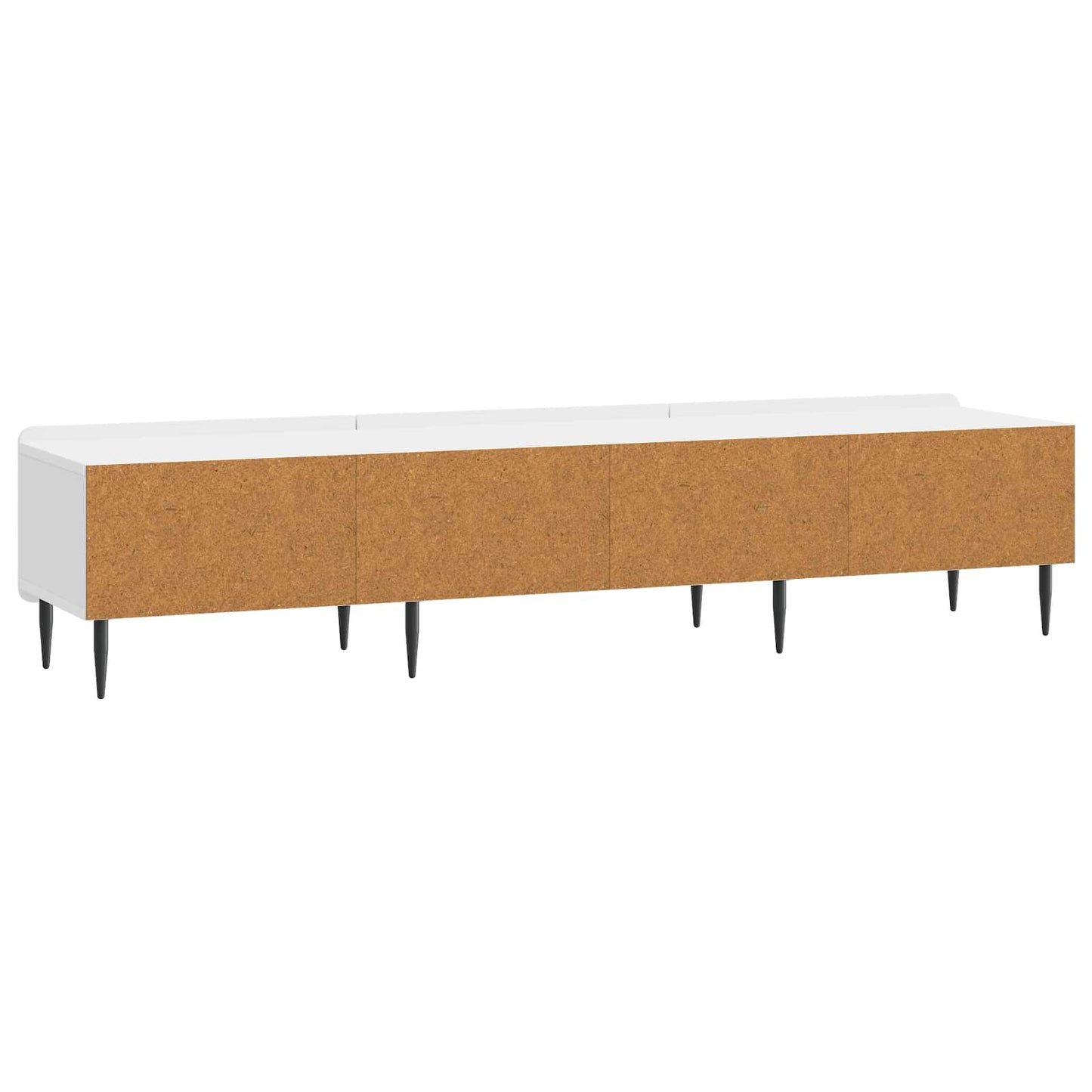 TV-skåp Vit högglans 147 x 34,5 x 32 cm Konstruerat trä