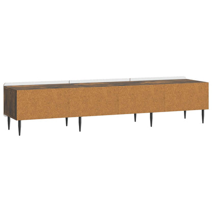 TV-skåp med låda Rökt ek 147 x 34,5 x 32 cm Konstruerat trä