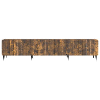 TV-skåp med låda Rökt ek 147 x 34,5 x 32 cm Konstruerat trä