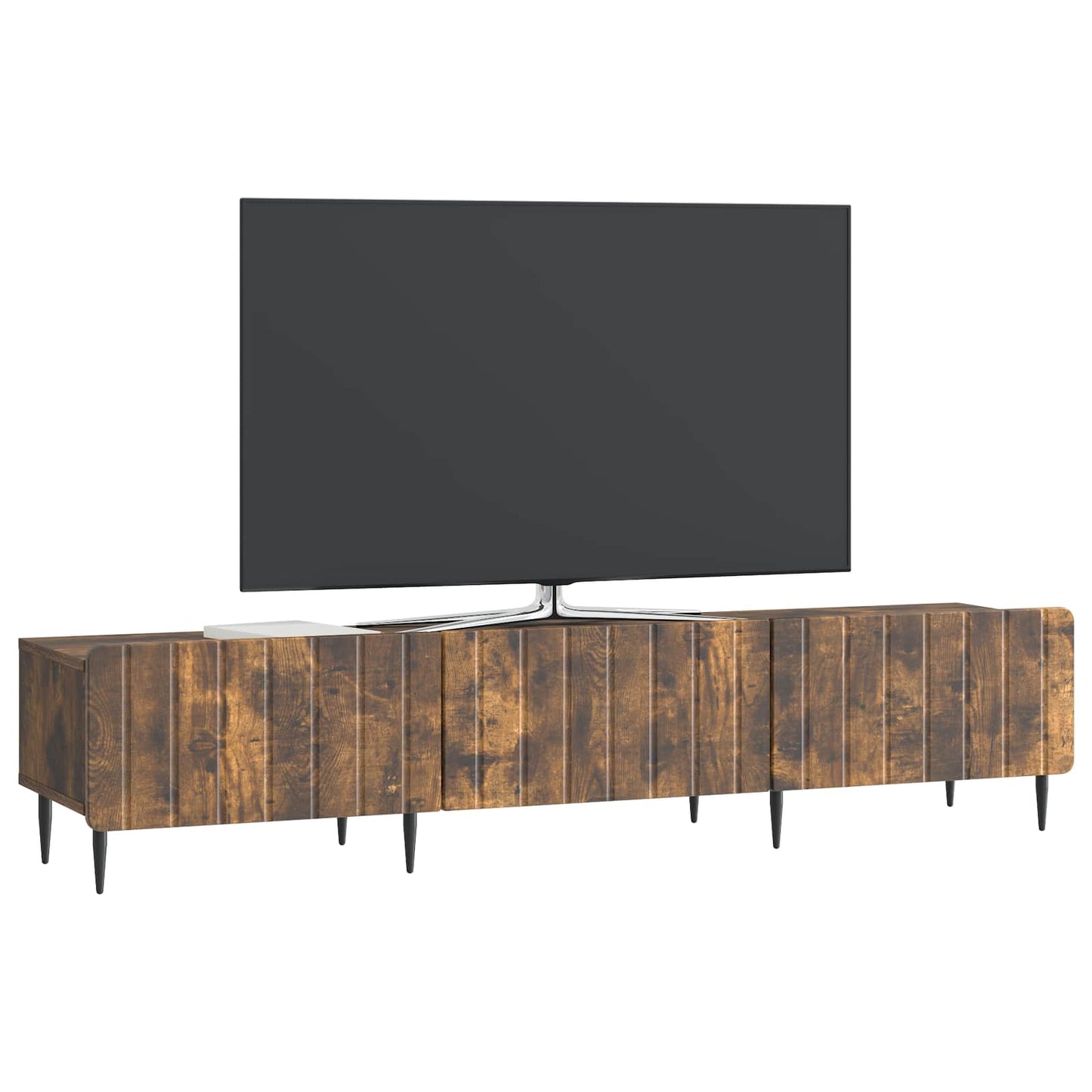 TV-skåp med låda Rökt ek 147 x 34,5 x 32 cm Konstruerat trä