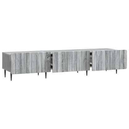 TV-skåp Grå sonoma-ek 147 x 34,5 x 32 cm Konstruerat trä