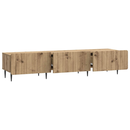 TV-skåp med låda Artisan-ek 147 x 34,5 x 32 cm Konstruerat trä