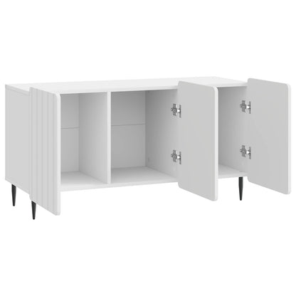 TV-skåp Vit högglans 99 x 34,5 x 52 cm Konstruerat trä