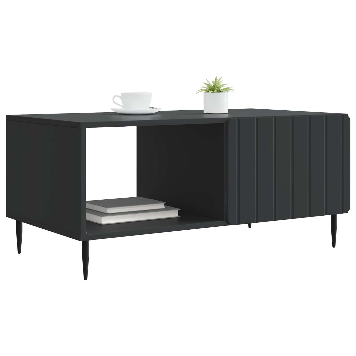 Kaffeebord Svart 90 x 50 x 40 cm Konstruerat trä