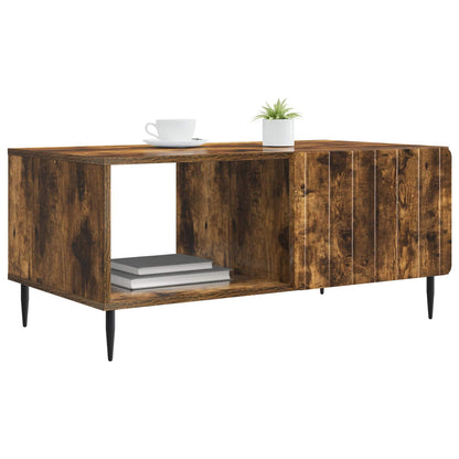 Kaffeebord Rökt ek 90 x 50 x 40 cm Konstruerat trä