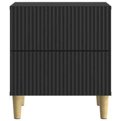 Nattduksbord 2 pcs Svart 43 x 34,5 x 48 cm Konstruerat trä