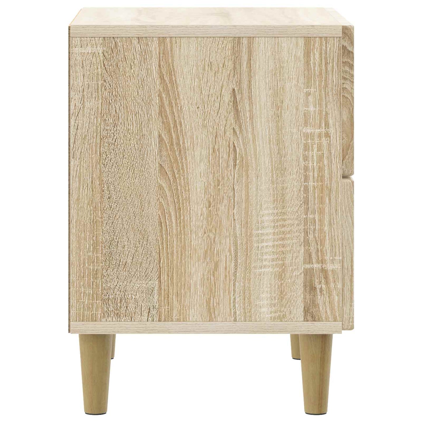 Nattduksbord 2 pcs Sonoma-ek 43 x 34,5 x 48 cm Konstruerat trä