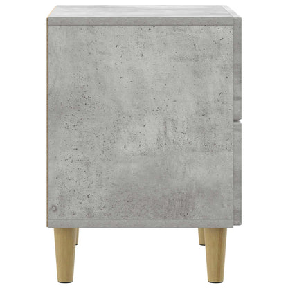 Nattduksbord 2 pcs Betonggrå 43 x 34,5 x 48 cm Konstruerat trä