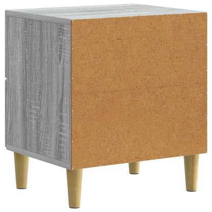 Nattduksbord med låda 2 pcs Grå sonoma-ek 43 x 34,5 x 48 cm