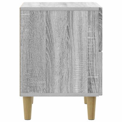 Nattduksbord med låda 2 pcs Grå sonoma-ek 43 x 34,5 x 48 cm
