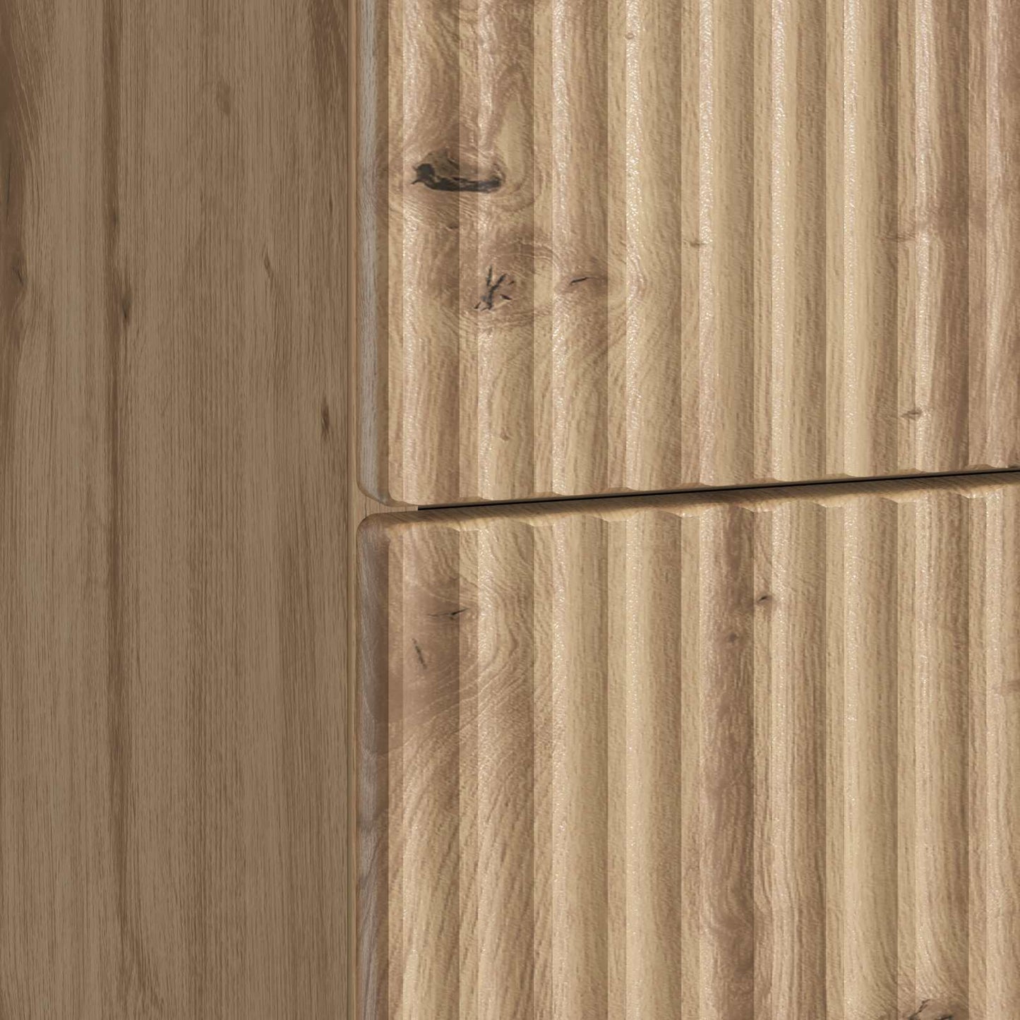 Nattduksbord 2 pcs Artisan-ek 43 x 34,5 x 48 cm Konstruerat trä