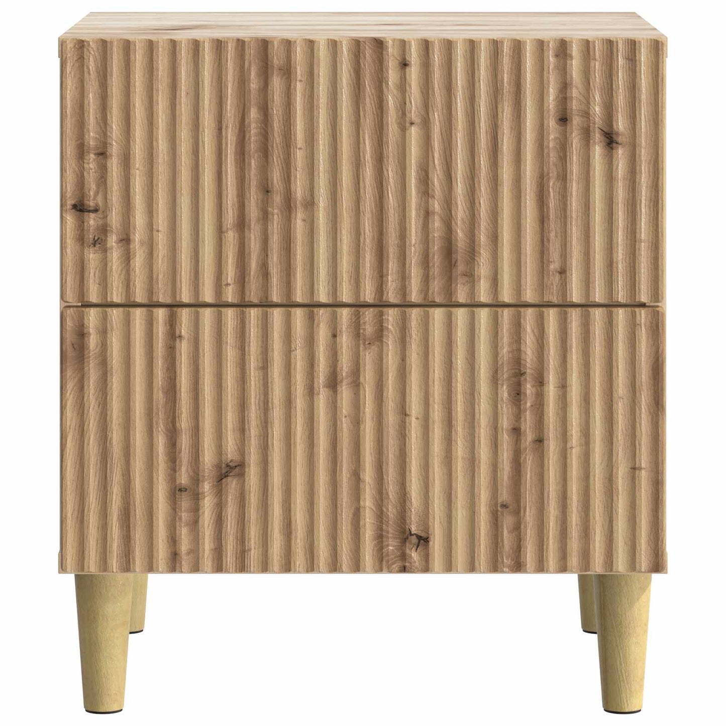 Nattduksbord 2 pcs Artisan-ek 43 x 34,5 x 48 cm Konstruerat trä
