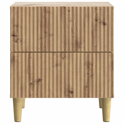Nattduksbord 2 pcs Artisan-ek 43 x 34,5 x 48 cm Konstruerat trä