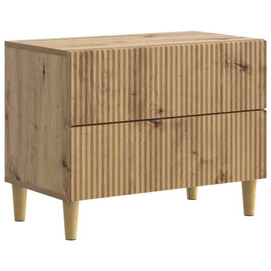 Nattduksbord Artisan-ek 62 x 34,5 x 48 cm Konstruerat trä