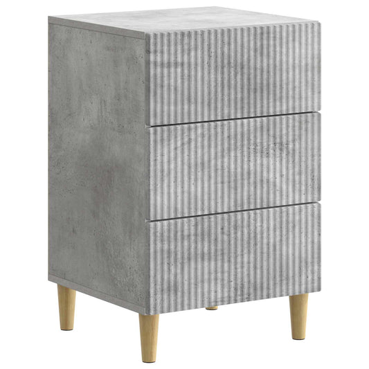 Nattduksbord Betonggrå 43 x 41 x 66,5 cm Konstruerat trä