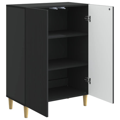 Sideboard Svart 66 x 34,5 x 90 cm Konstruerat trä