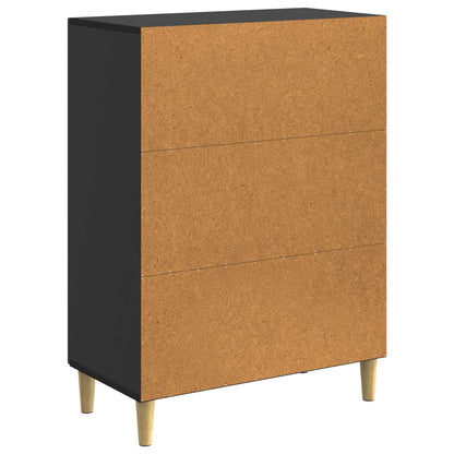 Sideboard Svart 66 x 34,5 x 90 cm Konstruerat trä