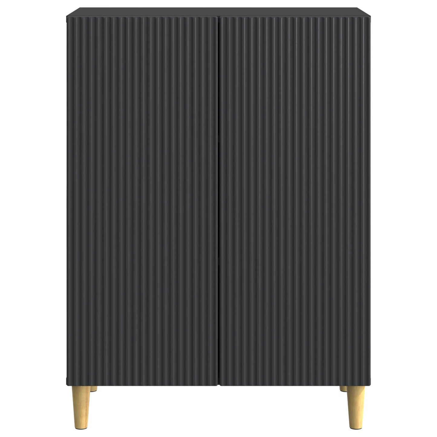 Sideboard Svart 66 x 34,5 x 90 cm Konstruerat trä
