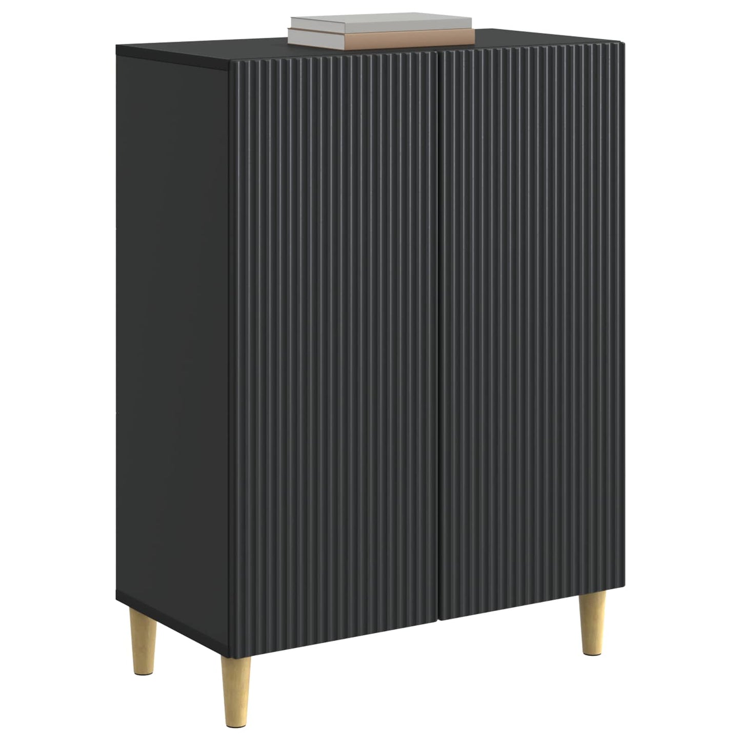 Sideboard Svart 66 x 34,5 x 90 cm Konstruerat trä