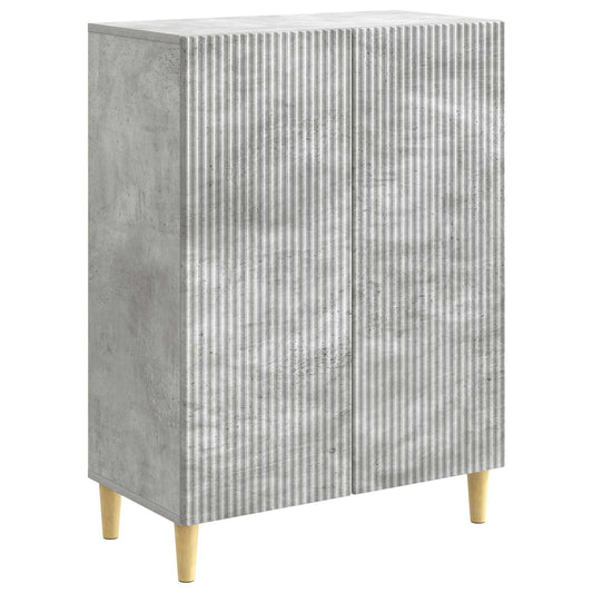 Sideboard Betonggrå 66 x 34,5 x 90 cm Konstruerat trä