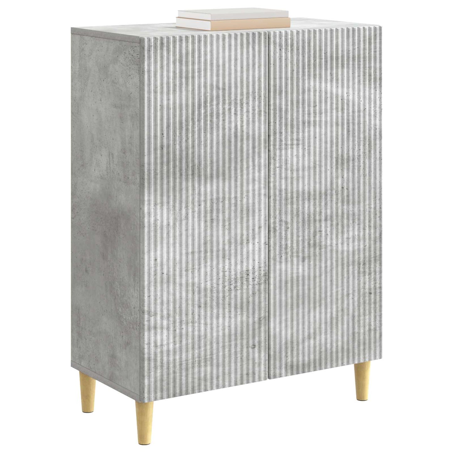 Sideboard Betonggrå 66 x 34,5 x 90 cm Konstruerat trä