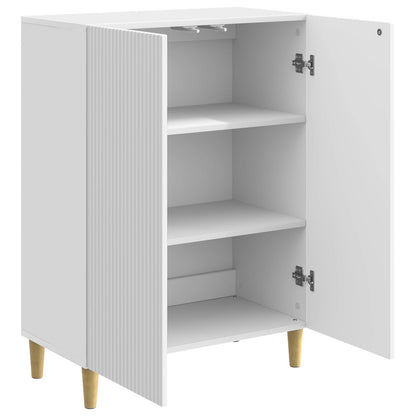 Sideboard Vit högglans 66 x 34,5 x 90 cm Konstruerat trä