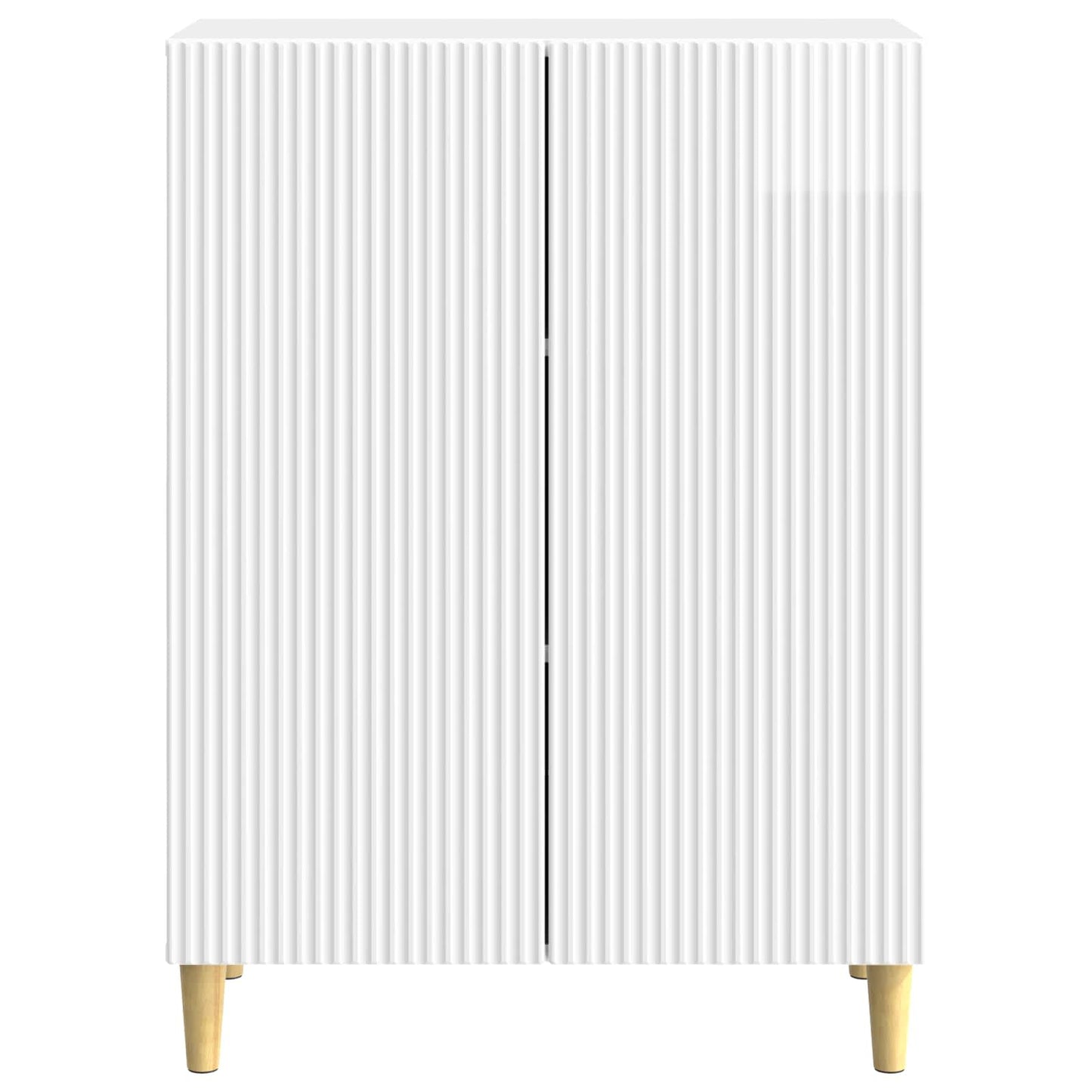 Sideboard Vit högglans 66 x 34,5 x 90 cm Konstruerat trä