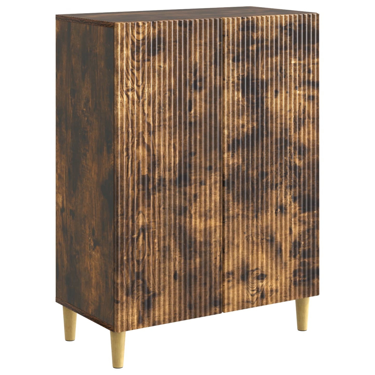 Sideboard Rökt ek 66 x 34,5 x 90 cm Konstruerat trä