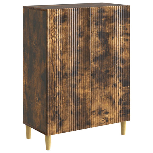 Sideboard Rökt ek 66 x 34,5 x 90 cm Konstruerat trä