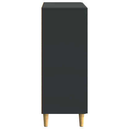Sideboard med låda Svart 66 x 34,5 x 90 cm Konstruerat trä