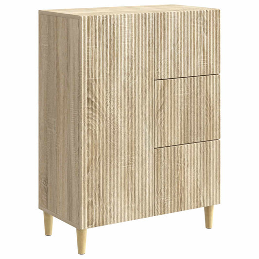 Sideboard med låda Sonoma-ek 66 x 34,5 x 90 cm Konstruerat trä