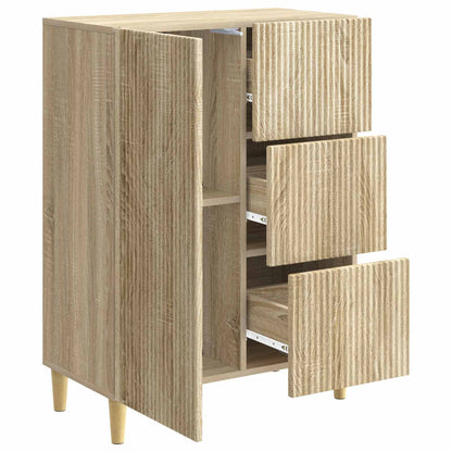 Sideboard med låda Sonoma-ek 66 x 34,5 x 90 cm Konstruerat trä