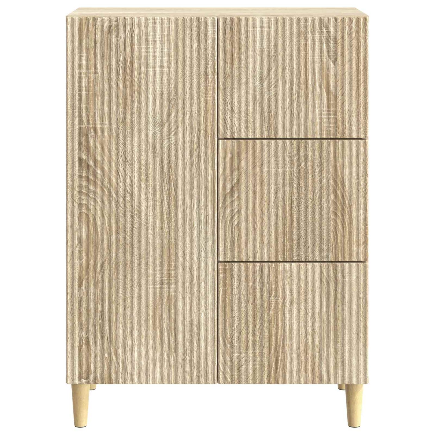 Sideboard med låda Sonoma-ek 66 x 34,5 x 90 cm Konstruerat trä